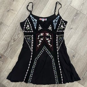 NWT Urban Outfitters Skylar Frock Embroidered Mini Dress